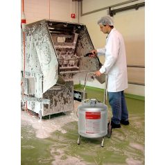 Birchmeier Indu-Matic 50 M rozsdamentes habosító tartály