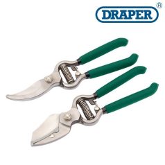 Draper bypass + anvil secateur set